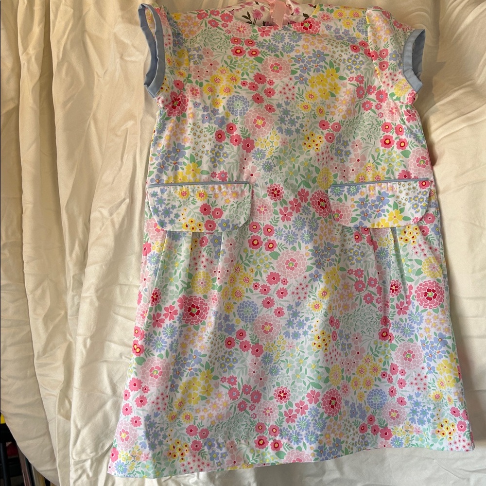 Floral Kids Dress with Pockets